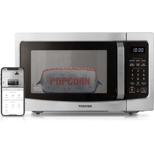 TOSHIBA ML-EM34P(SS) 1.3 Cu Ft Microwave with Sensor Reheat